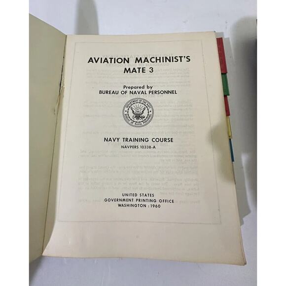 vintage‎ Navy Aviation Machinist’s Books Damage training manual 1960’s Lot Of 5 - Picture 7 of 11